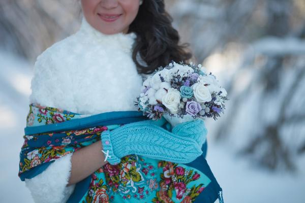 Букет невесты для зимней свадьбы