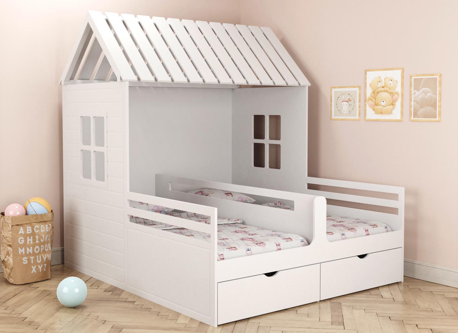 Кровать домик для двоих детей ДКД 211 - MEBILITY