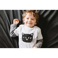 Аппликация «Котик» на детской футболке