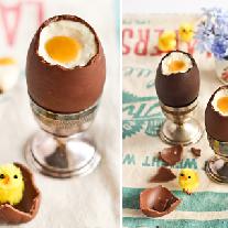 Шоколадные яйца с начинкой «чизкейк»