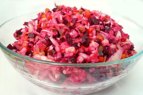 Винегрет – вкусный и полезный салат Винегрет с квашеной капустой