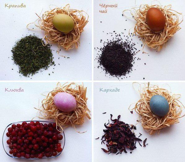 Натуральные красители для яиц