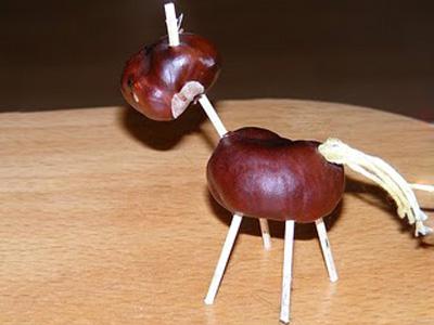 Поделки из каштанов Поделки из каштанов