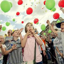 Столько желаний одновременно украинское небо еще не виделo!